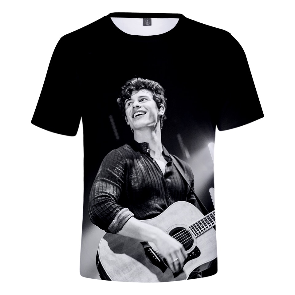 2021 New Shawn Mendes Printed 3D T Shirt Summer Fashion Short Sleeve T shirt Men Women - Shawn Mendes Shop