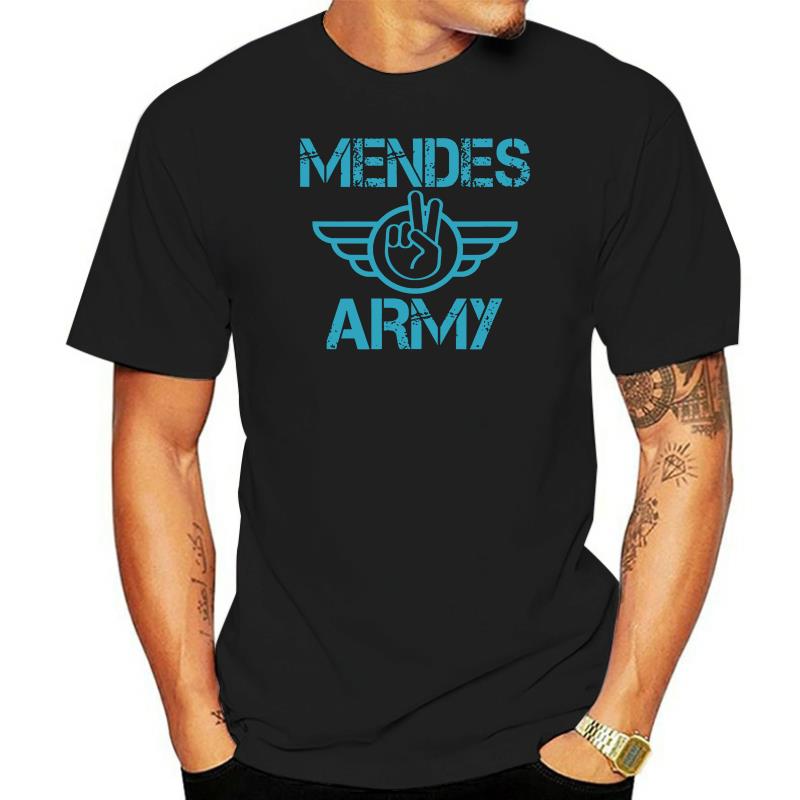 Mendes Gift Shawn T Shirt Mendes Army T Shirt Black For Men Women Youth Streetwear Casual - Shawn Mendes Shop