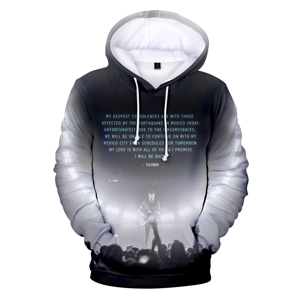 Shawn Mendes 3D Hoodies Men women Hot New Fashion Casual Sweatshirts Hip Hop Hoodie 3D Print 3 - Shawn Mendes Shop