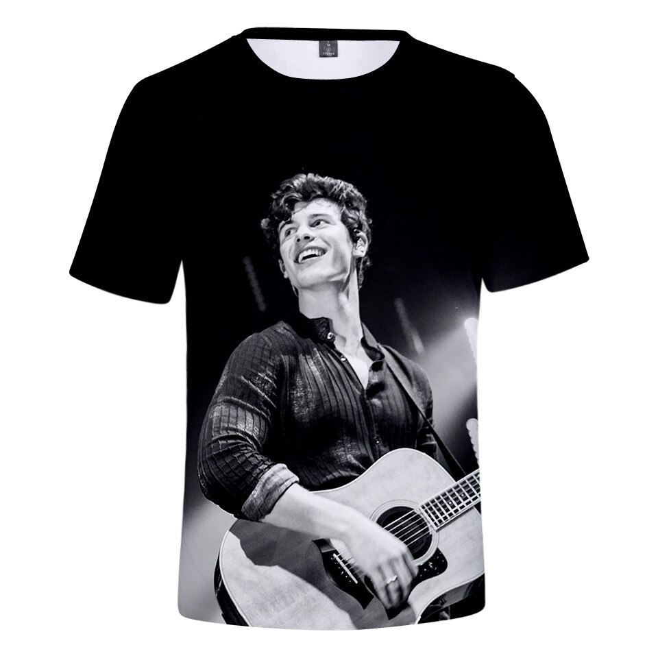 Shawn Mendes 3D T Shirt Men Women Harajuku Tumblr Tshirt T shirt Fashion Cotton Funny Short 2 - Shawn Mendes Shop