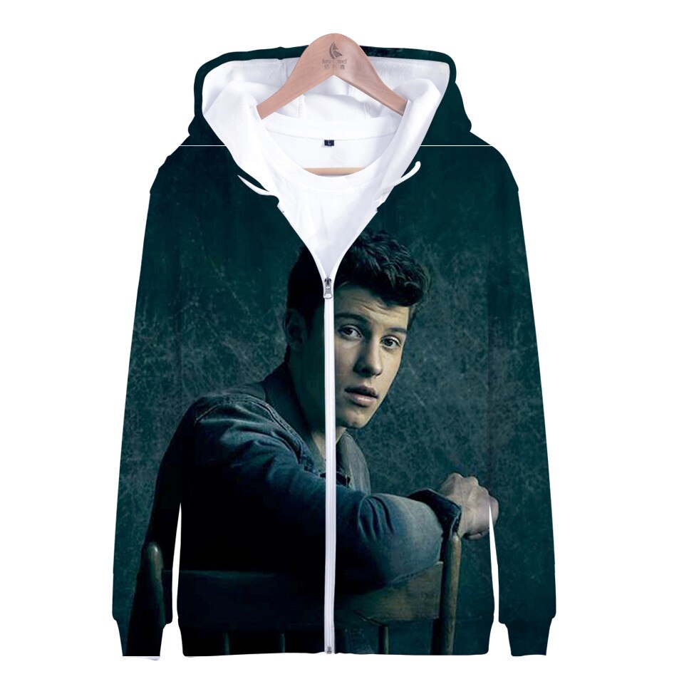 Shawn Mendes Hoodies Fashion 3D Zipper Sweatshirt Men Women Casual Oversized Hoodies Harajuku Children Adult Zip 2 - Shawn Mendes Shop