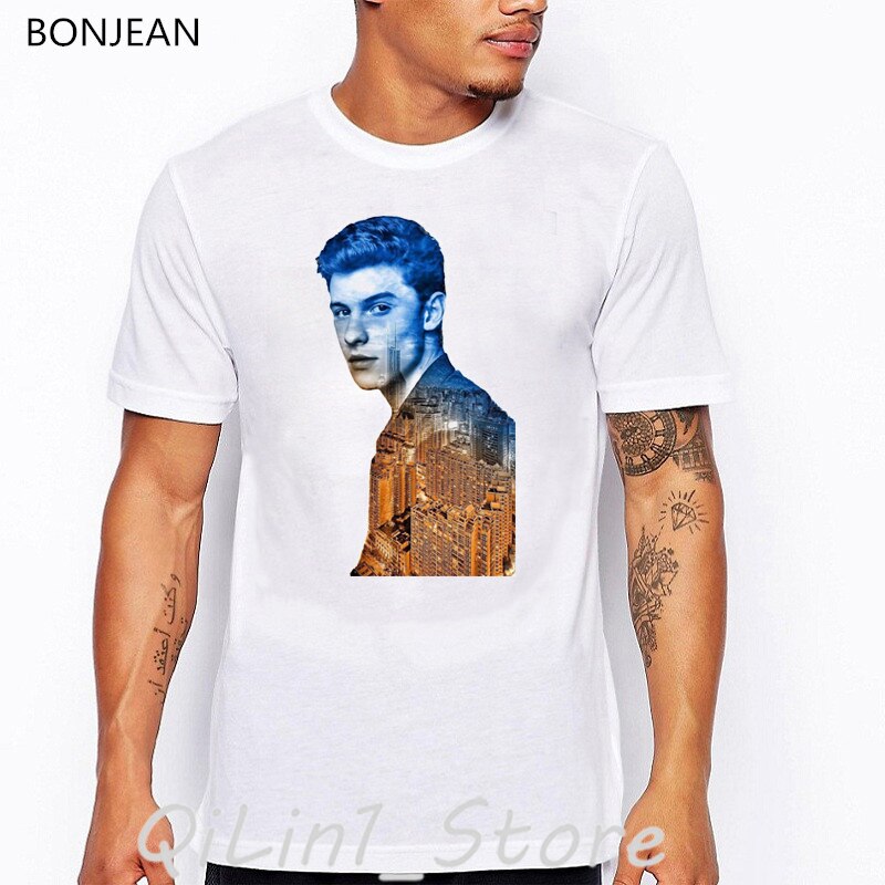 vintage Shawn Mendes t shirt men clothes 2022 hip hop tee shirt homme funny white tshirt 1 - Shawn Mendes Shop